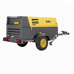 Компрессор винтовой "ATLAS COPCO" XAS 127 Kd COM2 (на шасси)