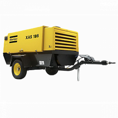 Компрессор винтовой "ATLAS COPCO" XAS 186 Dd (на шасси)