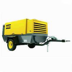 Компрессор винтовой "ATLAS COPCO" XAHS 186 Dd (на шасси)