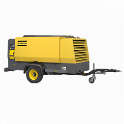 Компрессор винтовой "ATLAS COPCO" XAHS 347 Cd (на шасси)