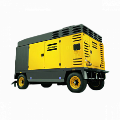 Компрессор винтовой "ATLAS COPCO" XAVS 407 Cd (на шасси)